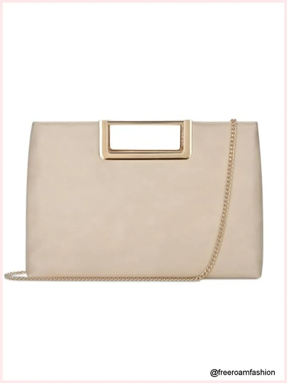 Faux Leather Evening Crossbody Clutch Purse, Dressy Wedding Party Bag